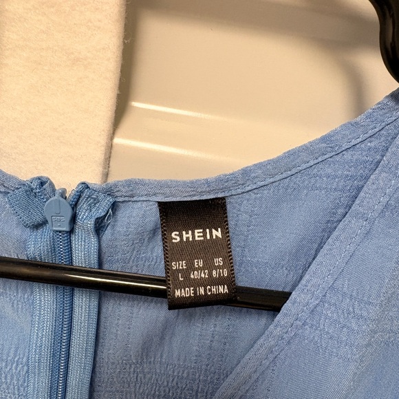 Shien Women’s Blue Short Sleeve Summer Dress Sz large - Picture 4 of 6